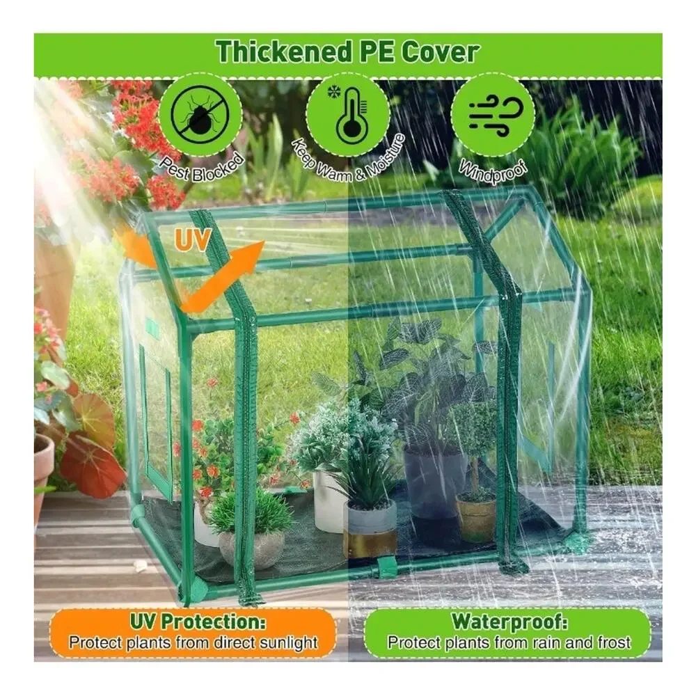 Mini Greenhouse with Potting Mat for Indoor Plant, Portable Greenhouse